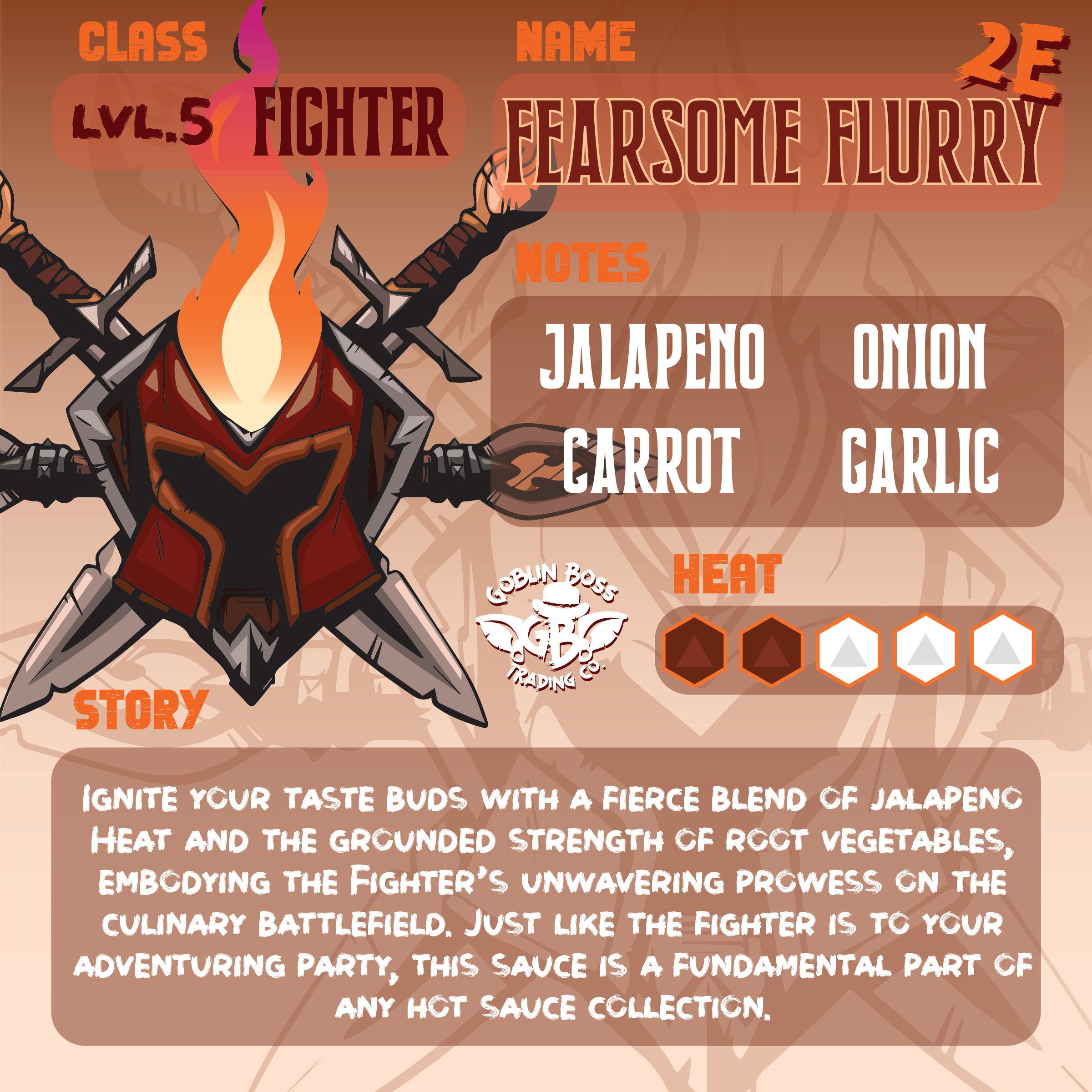 Goblin Boss Fighter’s Fearsome Flurry Hot Sauce