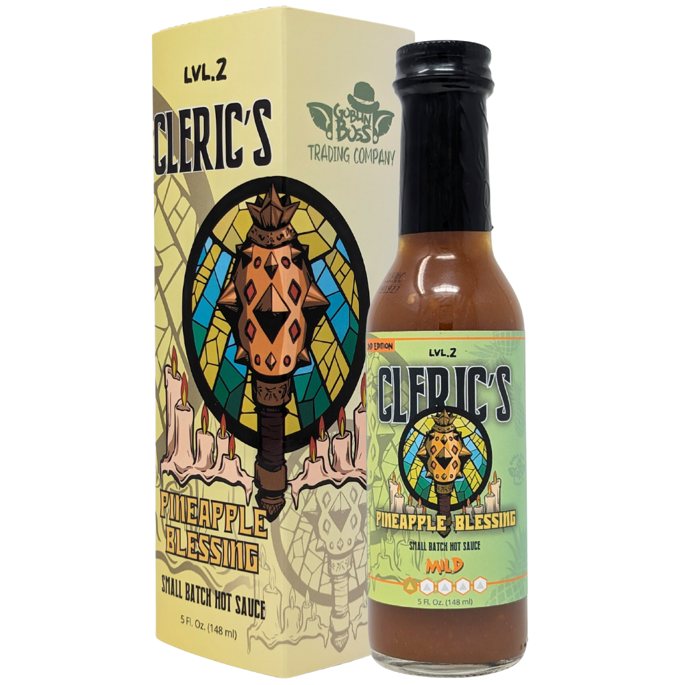 Goblin Boss Cleric's Pineapple Blessing Hot Sauce